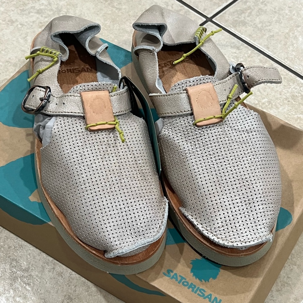 Satorisan Kids Moccasins in Light Gray